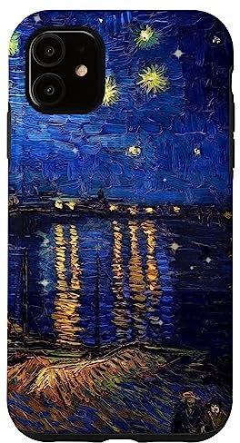 Starry Night Rhone Van Gogh Painting Phone Cover Case for iPhone 11