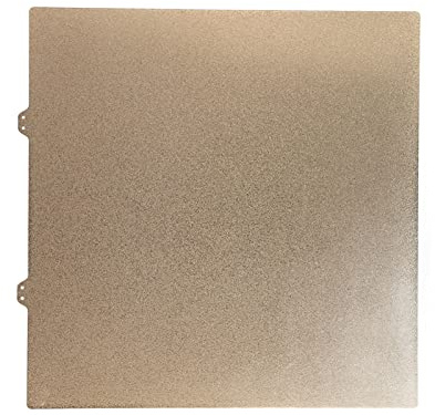 Ender 5 Plus PEI-Stahlplatte, 377 X 370 Mm, PEI-Pulverbeschichtung, PEI-PC-Magnetplatte für Ender 5 Plus 3D-Drucker, Flexible, Abnehmbare (Stahlplatte)