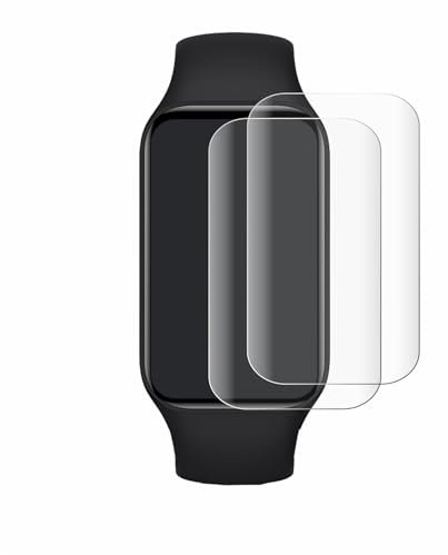 BROTECT Protector Pantalla Completa para Xiaomi Mi Smart Band 8 Active (2 Unidades) 3D Curvo