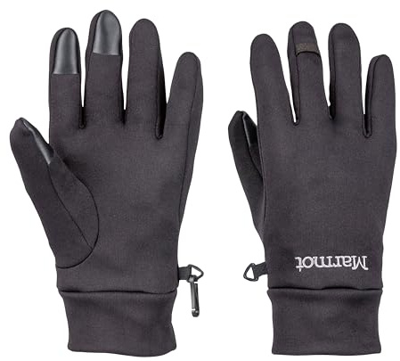 Marmot Unisex Power Stretch Connect Handschuhe, Black, L
