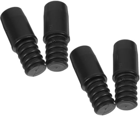 MAGICLULU 4pcs Threaded Tip Replacement Handle Tips for Broom Poles and Extension Poles Compatible 22mm Metal Rods Threaded Connection for Mop Handles