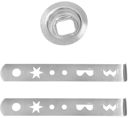 Spritzgebäckvorsatz, Gebäckvorsatz, Rostfreier Stahl, 8 Muster, zur Herstellung von Gebäck und Keksen, Spritzgebäckvorsatz Zubehör Edelstahl, für Fleischwolf