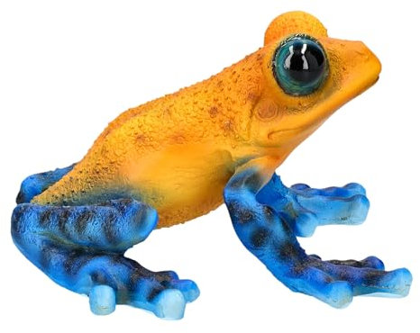 Gartenfigur Tropischer Pfeilgiftfrosch von HotAnt 9 cm - Realistische Frosch Figur