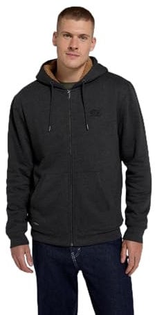 Animal Samuel Mens Hoodie - Sherpa Lined Sweatshirt with Adjustable Hood & Kangaroo Pocket - Autumn Winter Outdoors, Holiday, Walking, Hiking Charcoal M