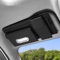 Flaconi Accesorios Coche Interior,Organizador De Visera Solar para Coche,Gadgets Coche,Organizador de Parasol de Coche con Cremallera para Tarjetas,Carné de Conducir,Bolígrafos,Documentos(Negro)