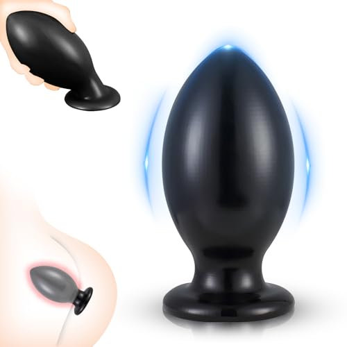 BDSMYOU Plug Anal Extra Large pour Femmes Hommes（S-XXXXL 7 Tailles),Rugby Boules Anales Buttplug avec Ventouse Godemiché,Plug Anale,Extenseur XXL (XXXL)
