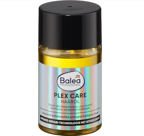 Balea Plex Care Haaröl, 50 ml, Intense-Repair-Technologie mit Hitzeschutz Versiegelt, schützt und regeneriert, für Geschädigtes und Strapaziertes Haar