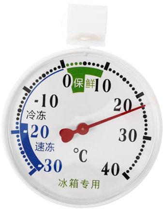HOMOCONO Gefrierschranktemperatur-zubehör Kühlschranktemperatur-instrument Mit Saugnapf Für Kühl Und Gefrierschränke Temperaturanzeige Mit -funktion Präzises Temperaturmesser Für