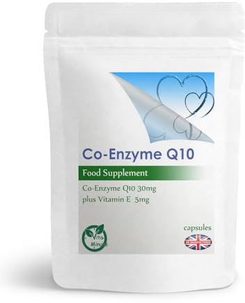 Co-Enzyme Q10 30mg Softgel Capsules | Endocrine, Reproductive, Cardiovascular Health Support (Pack of 90)