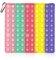 jiuzcare Pop It Fidget Toy 20x20cm Push Bubble Fidget Kinder Multiplikationsbrett Stressabbau Spielzeug Werkzeug Aufklärung Digitaler Sensory Toy Lernspielzeug, Macaron