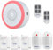 KERUI WiFi Alarm Home Security System, Wireless Alarm System with Loud 120dB Motion Sensor Siren, Window Door Alarms Sensor, Remote Control for Shed Garage