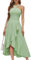 Bbonlinedress Brautjungfernkleider lang grün Sommerkleid Damen Abendkleider elegant für Hochzeit festliches Kleid Neckholder Cocktailkleid Partykleid Light Green L