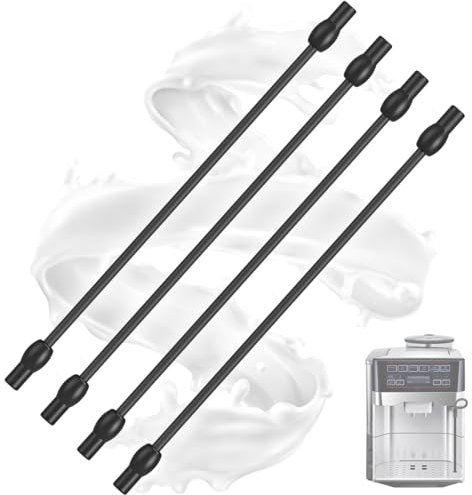 Milk Hose Set of 4 for Siemens EQ6 plus s700, EQ7 - Replacement Hoses Compatible with Siemens Fully Automatic Coffee Machine EQ6 Series 300/500/700 and Bosch VeroAroma Coffee Machine