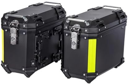 Bolsa Equipaje para Moto Caja Lateral Universal para BMW De 28 litros Caja Superior Trasera Maleta Lateral Alforja Maletero Cerradura con Llave Equipo Motocicleta Bolsa de Viaje para Moto