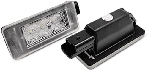 Vuzmode 12V LIGHT Number Plate Lamp, for Peugeot, 207 CC 2007-up 308 MK2 2015-up 2008 2015-up 208 2012-2016 White License Plate Light Assembly Car Plate Illumination