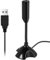 melairo Micro-USB Web Souple Microphone antibruit pour Les Ordinateurs de Bureau Noir