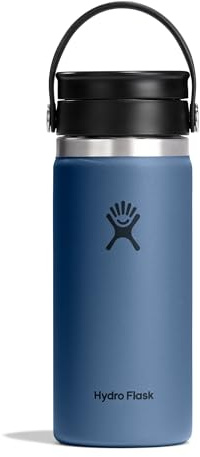 Hydro Flask – Wide Flex Sip Lid Coffee 473 ml (16 oz) | Auslaufsicher, isoliert, passend für Getränkehalter – Kalt 24 Std., heiß 12 Std. – Harbor Blue