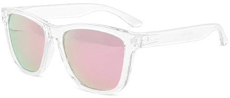 Zeniiv Polarised Sunglasses for Men Women, UV400 Protection Lightweight Stylish Square Sunglasses, HD TAC Lens for Driving Cycling Fishing Travel