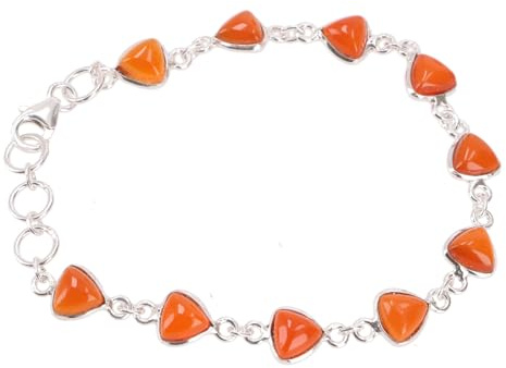 GURU SHOP Indisches Boho Silber Armband, Edelsteinarmband, 925 Silber | Filigrane Fassung, flexible Länge 16,5-20 cm, eleganter Boho-Stil, leuchtende Amethyste, einzigartiges Schmuckstück