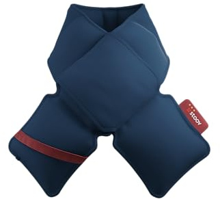 Stoov Kokoon³ - Kabelloser Wärmeschal - Infrarotwärme - Midnight Blue | Infrarot-Wärmetechnolgie - Wiederaufladbarer Wärmeschal - Mit automatischer Abschaltung - 20 x 140 cm - Midnight Blue