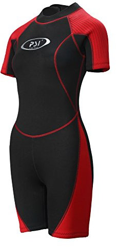 PSI 3mm Damen Shorty, rot, 40 (L)