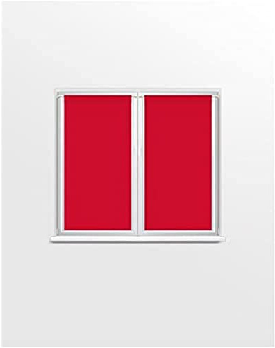 DOLLY pair of brise-bise curtains 70x90 cm, red