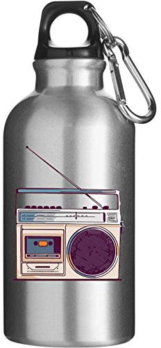 Generic Retro Boom Box Analog Technology Music Touristische Wasserflasche