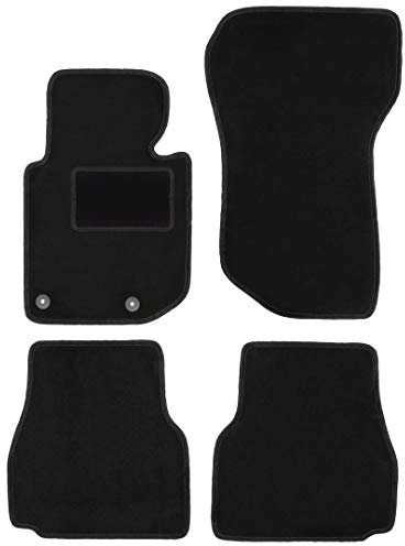 Wielganizator Automatte – Passend für BMW 3 E36 Cabrio 1993-2001 – Velours – Autozubehör - Praktische Fußmatte Auto – 4-teilig - schwarz