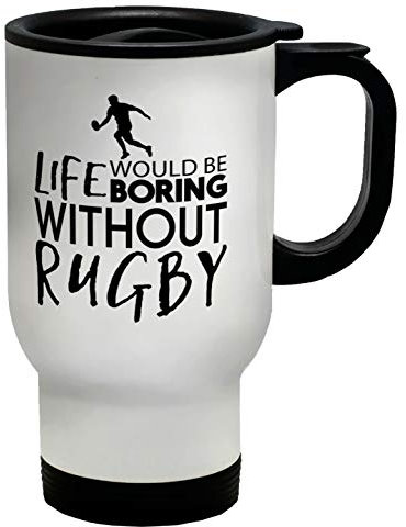 Shopagift Life Would be Boring Without Rugby Travel Mug Cup