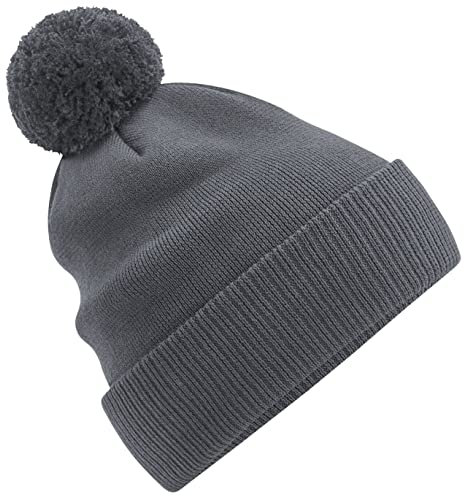 Beechfield B450N Organic Cotton Snowstar Beanie - Graphite Grey