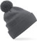 Beechfield B450N Organic Cotton Snowstar Beanie - Graphite Grey