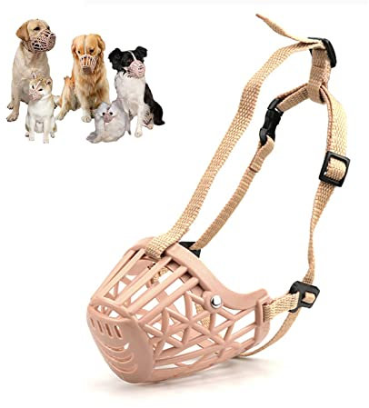 RIDONG Maulkorb Hund, Maulkorb FüR Kleine Mittlere GroßE Hunde, Verhindert Das BeißEn, Kauen Und Bellen, Verstellbarer, Sicherheit Und Atmungsaktiv