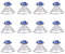 KALLORY Blau Hellblau 12 Strass Spirale Haarnadeln Haar Edelsteine ​​Haarschmuck Spiral Haarspangen Strass Haarspirale Schmuck Haarnadel Clip Zubehör (Blau) Haarspiralen Haarschmuck