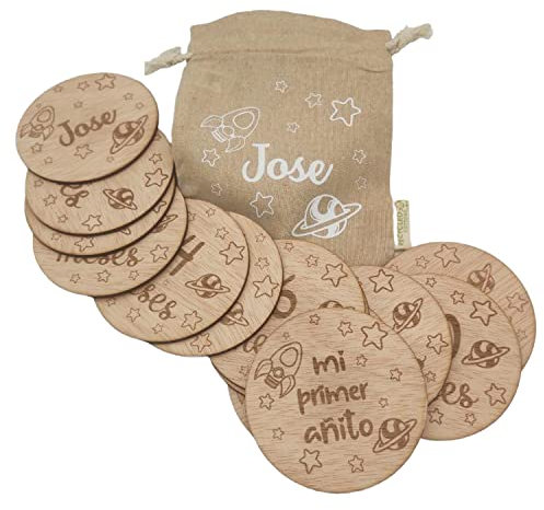 Placas cumplemes de madera.Placas de madera personalizadas bebe.Plaquitas cumplemes para bebes de madera personalizadas