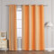 Delien Gardinen Blickdichte Gardinenschals Farbverlauf Verdunkelungsvorhang Wohnzimmer Gardinen Übergangsfarbe Ösenvorhang Modern Schlafzimmer Fenster Gardinen mit Ösen 1 St. Orange,BxH 135x245cm