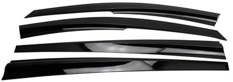 OMAC 4X Windabweiser Regenabweiser kompatibel mit Dacia Duster 2010-2017 Acryl Dunkel