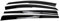 OMAC 4X Windabweiser Regenabweiser kompatibel mit Dacia Duster 2010-2017 Acryl Dunkel