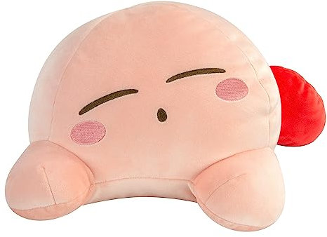 Club Mocchi Mocchi SLEEPING KIRBY MEGA Plüschtier - Sammelbare Kirby Plüschtiere - Offiziell lizenzierte Heldenspielzeuge - Desk Buddy Action Figuren - Kinderspielzeug 3+ Jahre