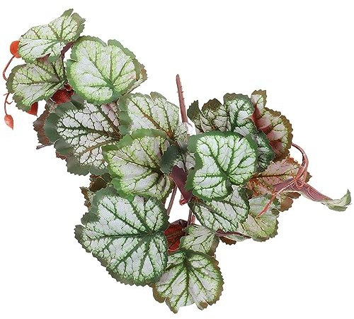 ORFOFE Artificial Hanging Plant for Reptile Terrarium Lifelike Climbing Decor Safe Material Leaves Indoor Reptile Habitat Tank Accessories for Bearded Dragon Lizard Snake Geckos Chameleon