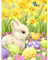 NAIMOER Ostern Diamond Painting Erwachsene, Hase Diamant Painting Bilder, Diamond Painting Set Erwachsene Blumen Diamond Painting Kinder 5D Diamant Malerei für Home Wand Décor(30x40cm)