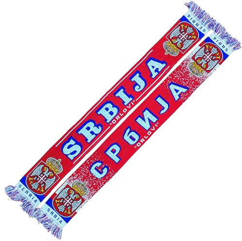 Generisch Serbien, Serbia, Srbija Schal (Strickschal), für WM, EM, Fußballschal, Kult-Schal, Souvenirschal