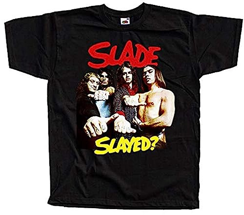 Slade Slade? Band Poster DTG T-Shirt Black L