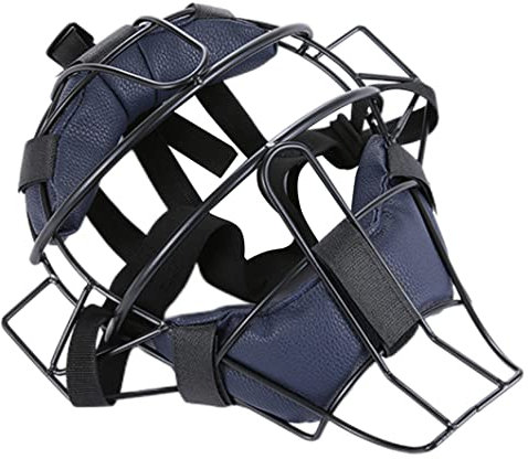 Blauer Baseball-Helm, Softball-Fänger-Helm, Leichter, weich gepolsterter Baseball-Helm, Verstellbarer Baseball-Motorradhelm, Jugend-Erwachsener-Fänger-Helm