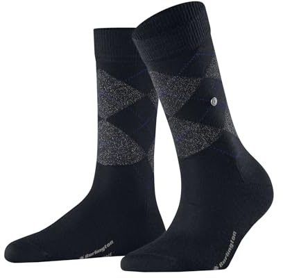 Burlington Marylebone Lurex Socken Blickdicht Schurwolle