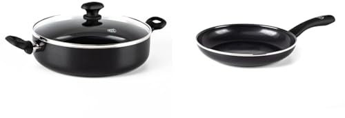 GreenChef Diamond Poêle à Sauteuse Antiadhésive en Céramique Saine de 28 cm/4,3 L & Diamond Poêle à frire Antiadhésive en Céramique Saine de 28 cm, Poêle à oeufs, Sans PFAS