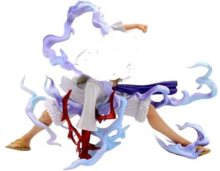 MOPQMKT Anime Figuren, 18 cm Luffy Gear 5 Fifth Anime Figuren, Anime Statue beliebte Model Actionfigur Collectibles Spielzeug Sammlerstück Dekoration Ornamente Sammlung Desktop Puppe