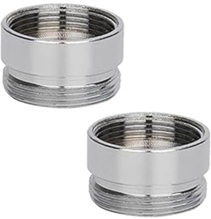 2 Pz Adaptador Roscado Grifo, Adaptador para Grifo de Cocina Metal, Adaptador para Grifo de Cocina Metal, Aluminio Macho Conector de Aireador para Grifo de Fregadero Purificador de Agua Aluminio