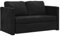 Hommdiy Bodensofa mit Schlaffunktion,klappcouch mit schlaffunktion,Schwarz 122x204x55 cm Samt
