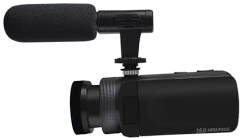 DOITOOL 1 Set 1080P Digital Video Camcorder with Microphone UK Plug Wide-Angle Lens Supports Continuous Shooting