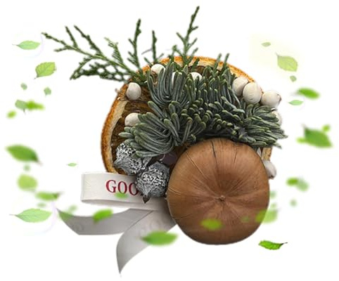 Auto-Lufterfrischer, Pflanze, getrocknete Blumen, künstliche Auto-Aromatherapie, Innendekoration, Auto-Parfüm-Dekoration mit Tannenzweigen und Tannenzapfen für Auto